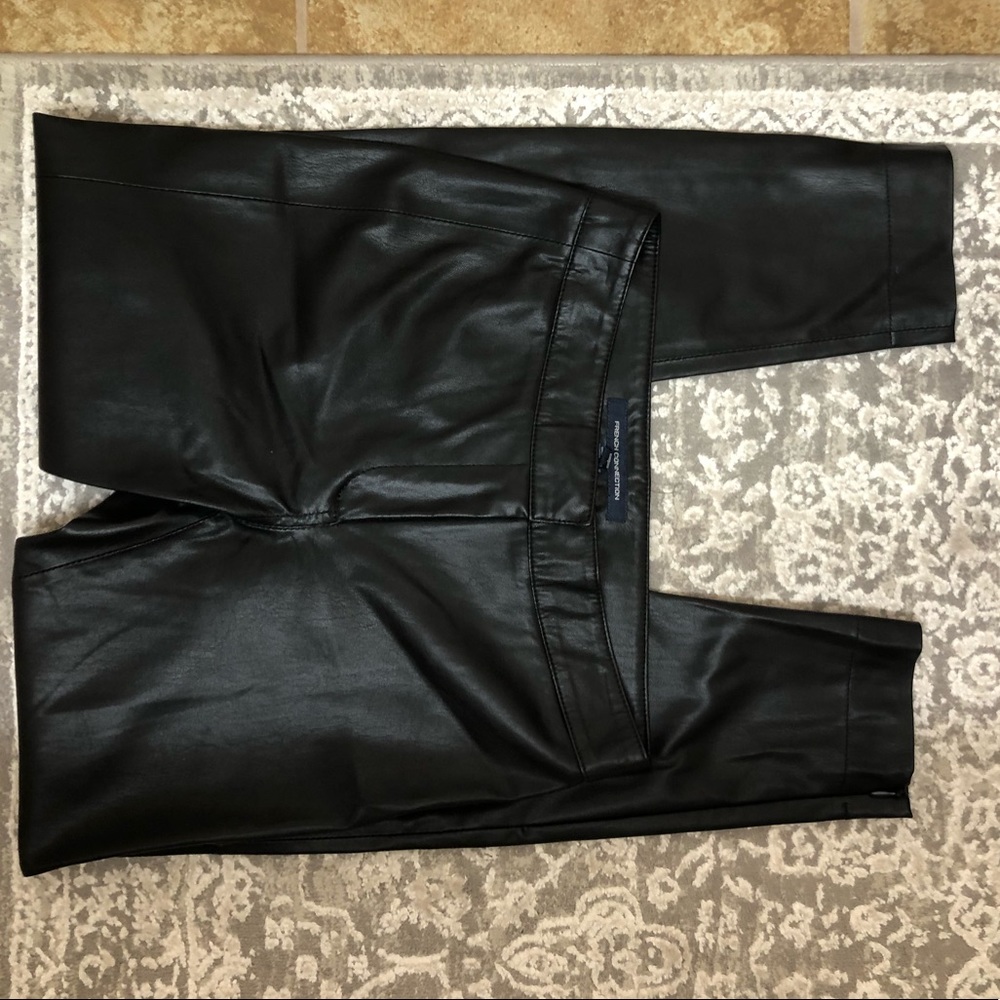 French Connection-Ankle Faux Leather Pants